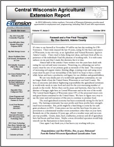 CWAS Newsletter Oct14